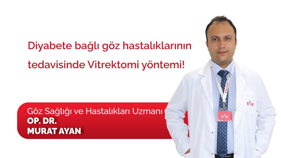 Diyabete bağlı göz hastalıklarının tedavisinde Vitrektomi yöntemi